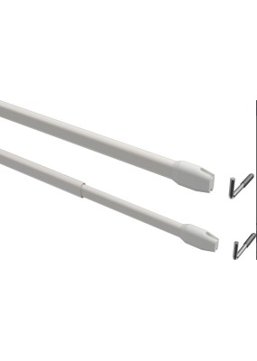Разтегателен-телескопичен корниз тип "Вирта" 2 броя в пакет 50-80см., 80-120см., 100-160см. код-110110