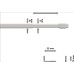 Разтегателен-телескопичен корниз тип "Вирта" 2 броя в пакет 50-80см., 80-120см., 100-160см. код-110110