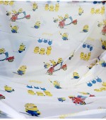 Детски плат за пердета с анимационни Дисни герои, десен-Миньоните, височина 300см. код-10315