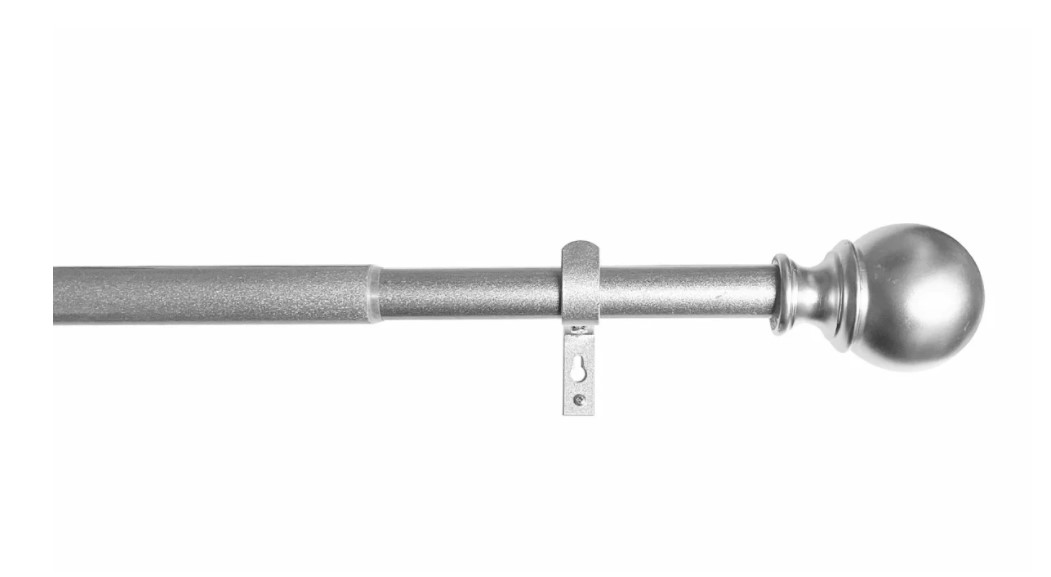 Разтегателен, телескопичен метален тръбен корниз  ф22/25mm, размер 97-180см. цвят сив код-2021191