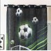 Детска Завеса Футбол  »Seoul Collection« с ленена текстура 245х140 см , плюс коланче, с вградени метални халки за тръбен корниз, код-2024120-006