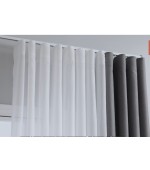 Готово перде за директно окачване, воал-батиста устойчиво на намачкване с набиране 1:2 и вградена оловна нишка, размер 245х600, код-2025100-1