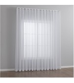 Готово перде за дирктно окачване, воал-батиста устойчиво на намачкване с набиране 1:2 и вградена оловна нишка, размер 245х300, код-2025100