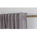 Готова завеса имитираща лен плюс коланче, за бързо директно окачване с вълнообразно набиране 1:2, цвят сив, код-2025100 Готова завеса имитираща лен плюс коланче, за бързо директно окачване с вълнообразно набиране 1:2, цвят сив, код-2025100
