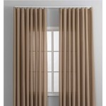 Готова завеса имитираща лен плюс коланче, за директно окачване с вълнообразно фиксирано набиране 1:2, цвят таупе, 245х145 и 245х300, код-2025110-2 от 19.99 евро Готова завеса имитираща лен плюс коланче, за директно окачване с вълнообразно фиксирано набиране 1:2, цвят таупе, 245х145 и 245х300, код-2025110-2 от 19.99 евро