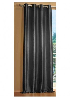 Стилна тафта завеса с вградени халки за окачване на тръбен корниз в зелено и черно, размер 245x140см. код-20330