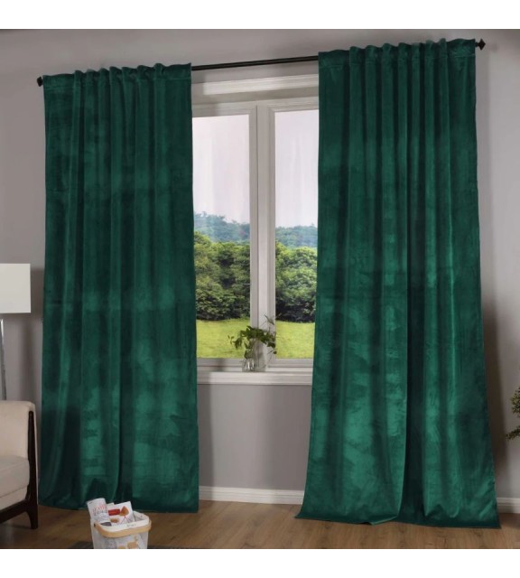 Затъмняваща Готова Завеса с Коланче Кадифе 
