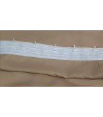 Плътна завеса от плат "Блекаут"  за максимално затъмнение, с пришита ширит лента за окачване на релса или тръбен корниз, размер 175x275см. код-20621