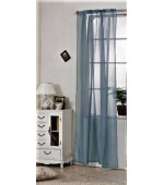 Полупрозрачно ефирно перде от воал с пришита ширит лента за окачване на релса или на тръбен корниз код-6101