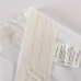 Готово ефирно бяло перде от фин муселин с оловна нишка в 29 размера с пришита универсална ширит лента -перделък  готово веднага за поставяне на релса или корниз, код-610011