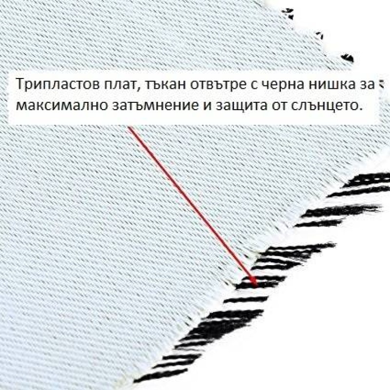 Завеса Blackout "Маями"- 10 размера, Затъмняваща, Шумоизолираща и Термоизолираща за Релси и Корнизи, Цвят-Златист-Беж код- 20611-28