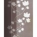 Стилна панел завеса от тафта с изрязани в плата флорални елементи в три цвята, размер 245x60см. (височина x ширина), поставя се на обикновена ПВЦ или метална релса, код-85610