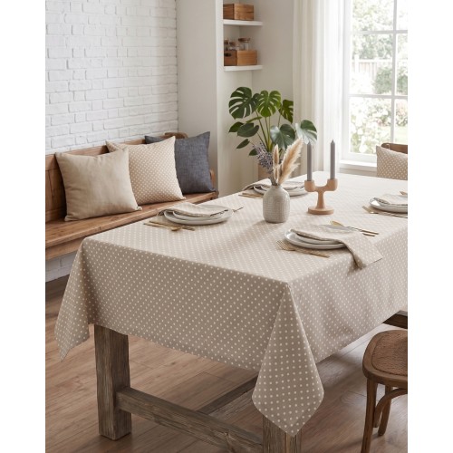 Хидрофобиран плат на точки за завеси, покривки, шалтета, дамаска 