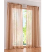 Полупрозрачно ефирно перде от воал с пришита ширит лента за окачване на релса или на тръбен корниз код-6101 Полупрозрачно ефирно перде от воал с пришита ширит лента за окачване на релса или на тръбен корниз код-6101