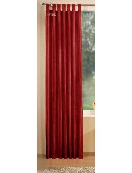 Стилна тафта завеса  в изобилие от цветове  с ленти за окачване на корниз и пришита ширит лента за релса с размер 245x145см.