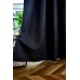 100% Блекаут завеса »München Dark« с Коланче, 3 размера, Пълно Затъмняване, десен „Рибена кост“ за Тръбен Корниз, Цвят Тъмно Сив код-202410-009