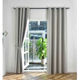 Комплект 2бр. 100% Блекаут завеси с Халки »München Dark« с Коланчета, 3 размера, Пълно Затъмняване, Цвят Пясъчен код-202410-2-010