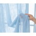 Готово перде 245х140 см. визия Лен „Seoul“ с коланче, Цвят Син, полупрозрачно, осигуряващо уединение код- 2024110-005