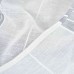 Комплект 2 бр. пердета визия на лен 245х140 см. „Франкфурт“ с коланчета на хоризонтални райета за тръбен корниз цвят Бял-Сив код-202460-2-001