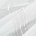 Комплект 2 бр. пердета визия на лен 245х140 см. „Франкфурт“ с коланчета на хоризонтални райета за тръбен корниз цвят Бял-Таупе код-202460-2-002